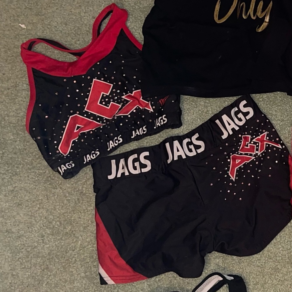 ACX sports bra and shorts cheer